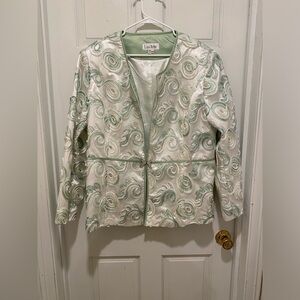 Elegant Women's Jacket with Swirl Design